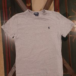 Ralph Lauren Polo Youth Short Sleeve Gray Tee Size M (10-12)